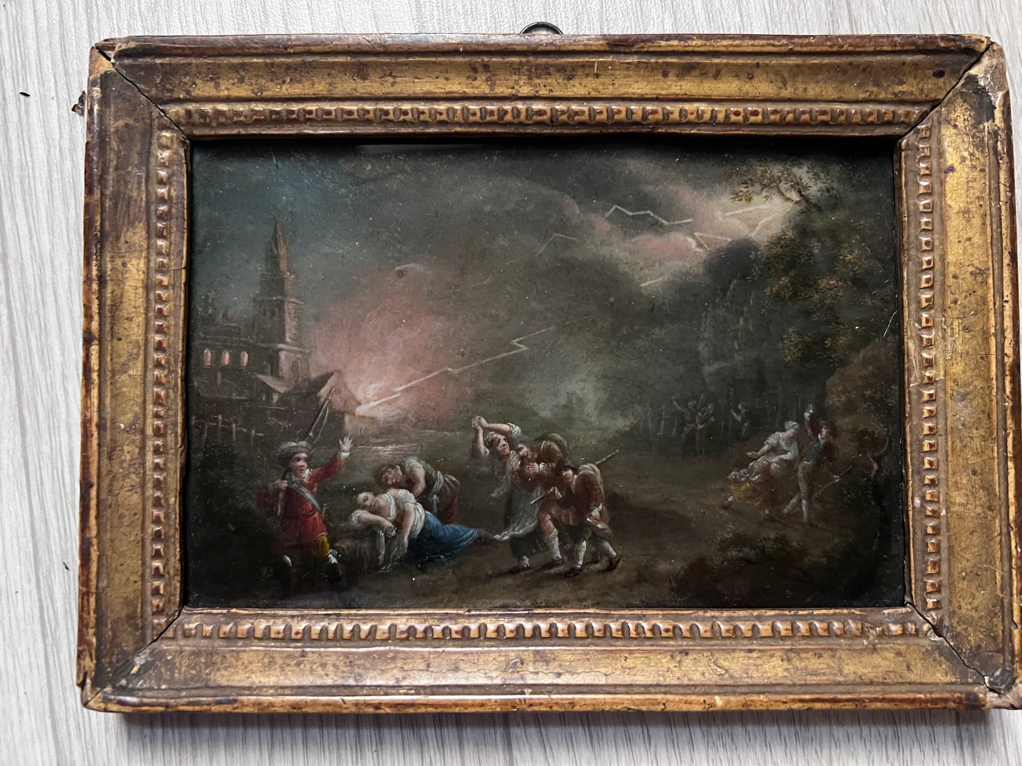 People and Castle Landscape in a Storm image 2