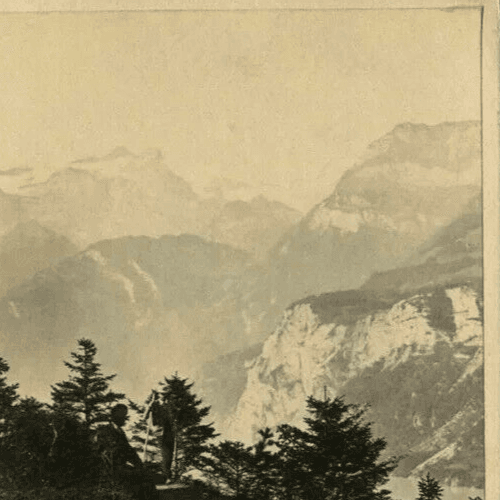 CDV Vintage Photographs Ad BRAUN - Landscape Switzerland Grutli c.1870 image 4