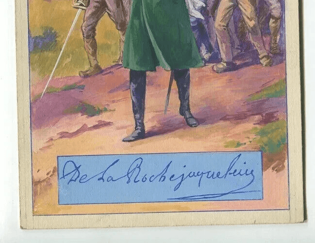 Vintage Art Nouveau Drawing Military Illustration, Rochejaquel Artwork image 4