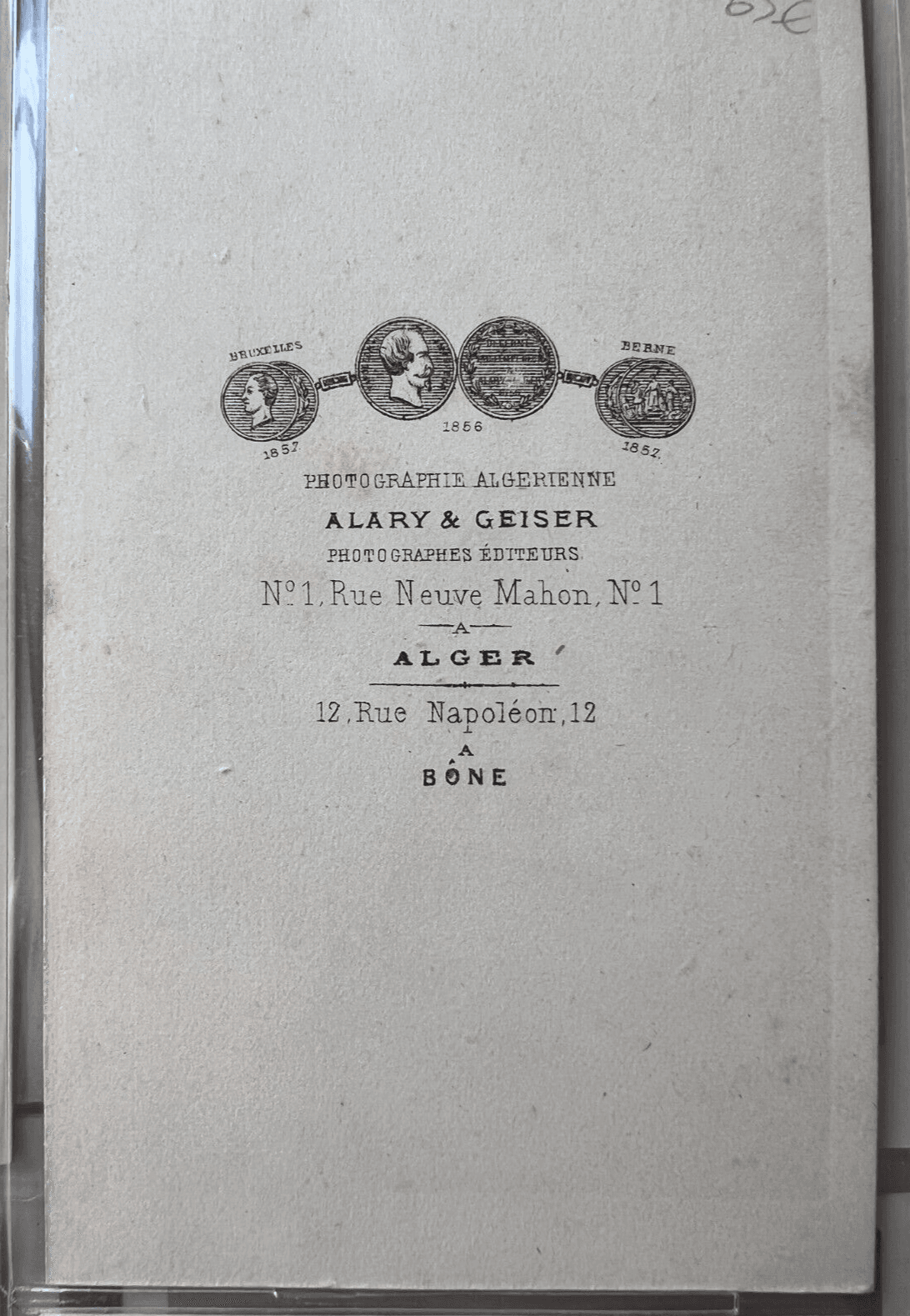 CDV Photograph Orientalist Children Portrait, Alary & Geiser c. 1870 image 5