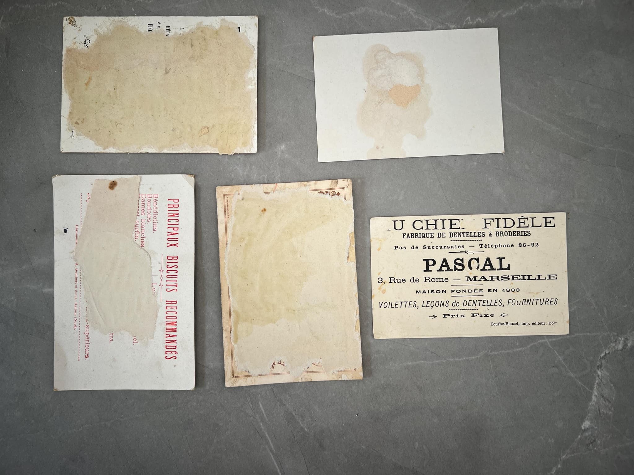 Antique Trade Card Collection – 19th Century Advertising Ephemera – Set of 5 image 2
