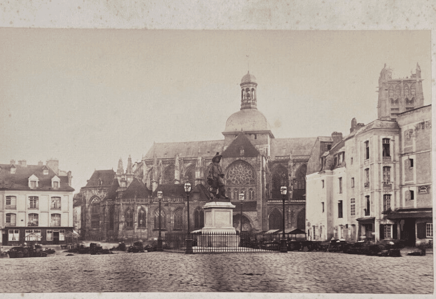 Vintage Photographs Alphonse Davanne - Statue de Duquesne, Dieppe c. 1870 image 3