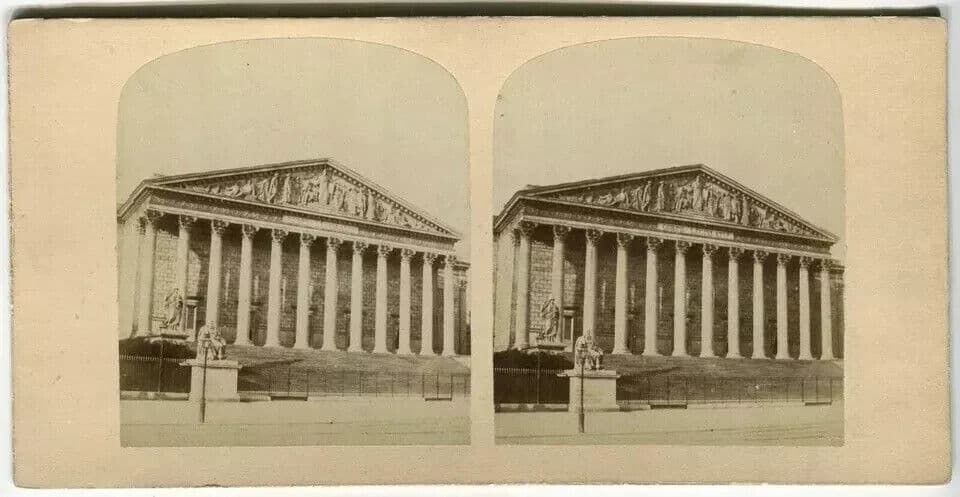 Vintage Stereoview - Legislative, Paris - Lecocq-Frêné - Albumen c. 1860 image 6