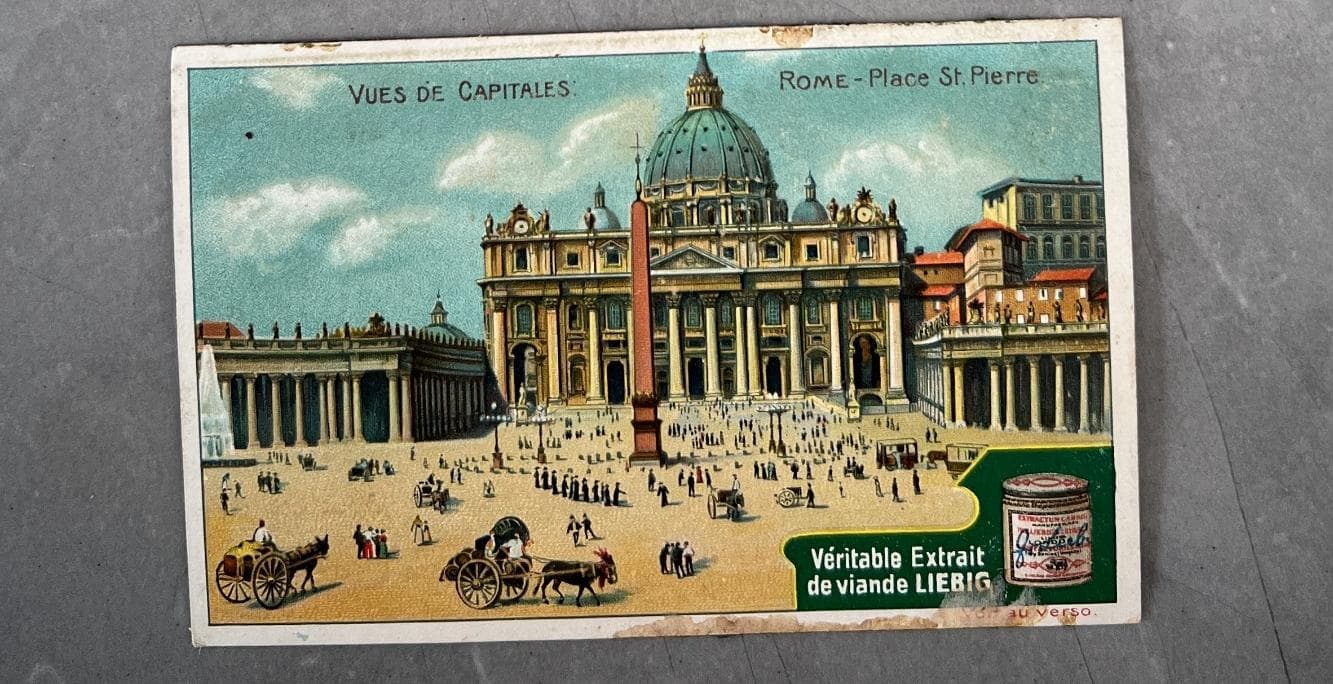 Set of 3 Antique Liebig Trade Cards - Views of European Capitals image 5