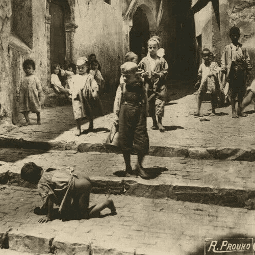 Vintage Photographs R.PROUHO - Kids in the Street , Algeria c. 1910 image 6