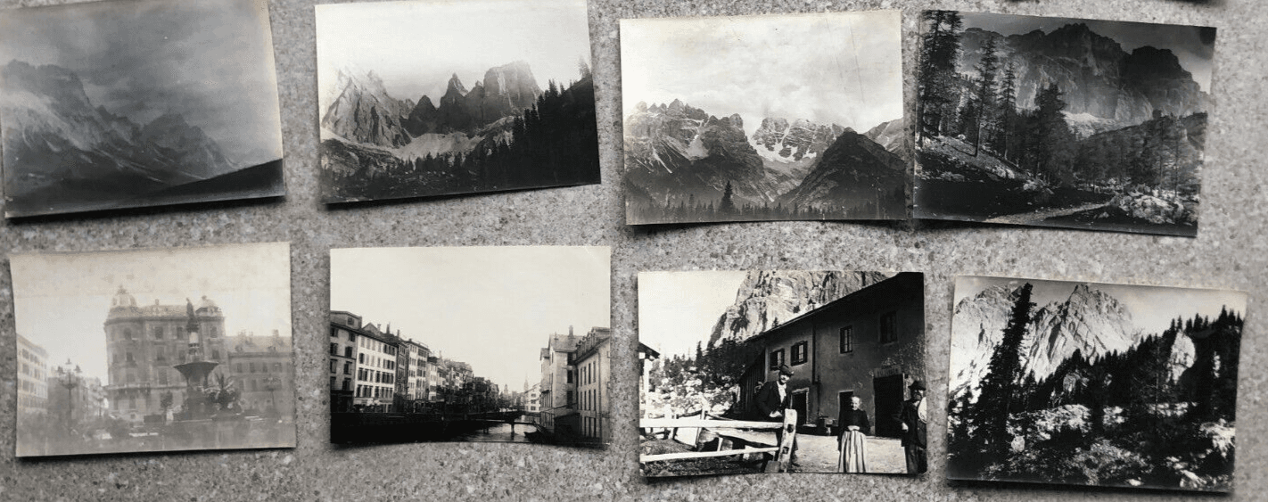 Vintage Photographs Lot x13 Landscape Mountain and People 1902 image 1