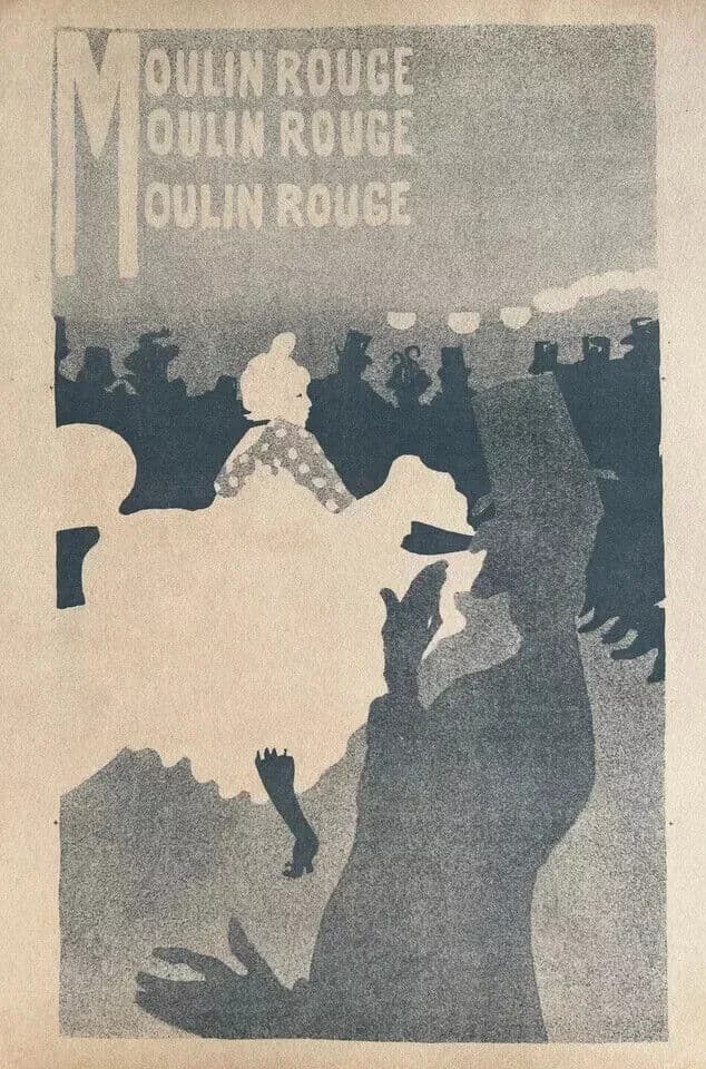 Vintage Print Print Moulin Rouge, Woman Dancing image 3