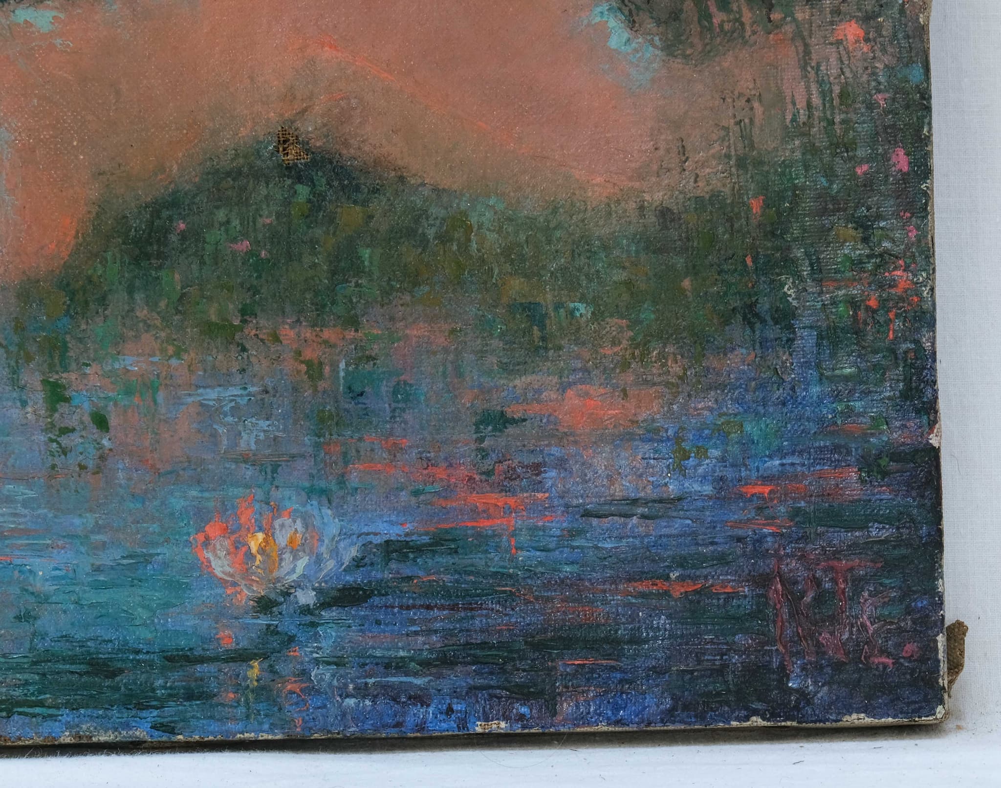 Painting Orange Nude Women in a Landscape image 2