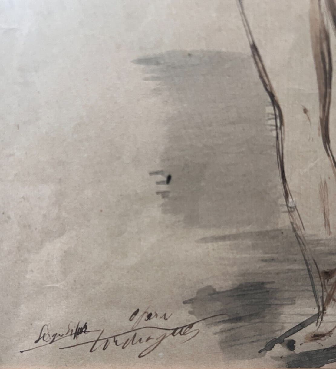 Antique Drawing Original signed Louis TOUCHAGUES (1893-1974) Serge Lipar Apollon image 4