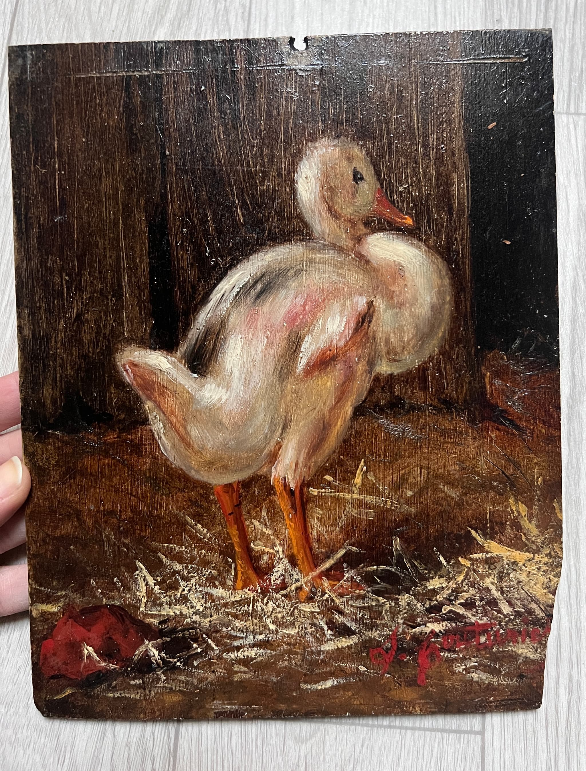 Painting Duck by Léon COUTURIER (1842-1935) image 2