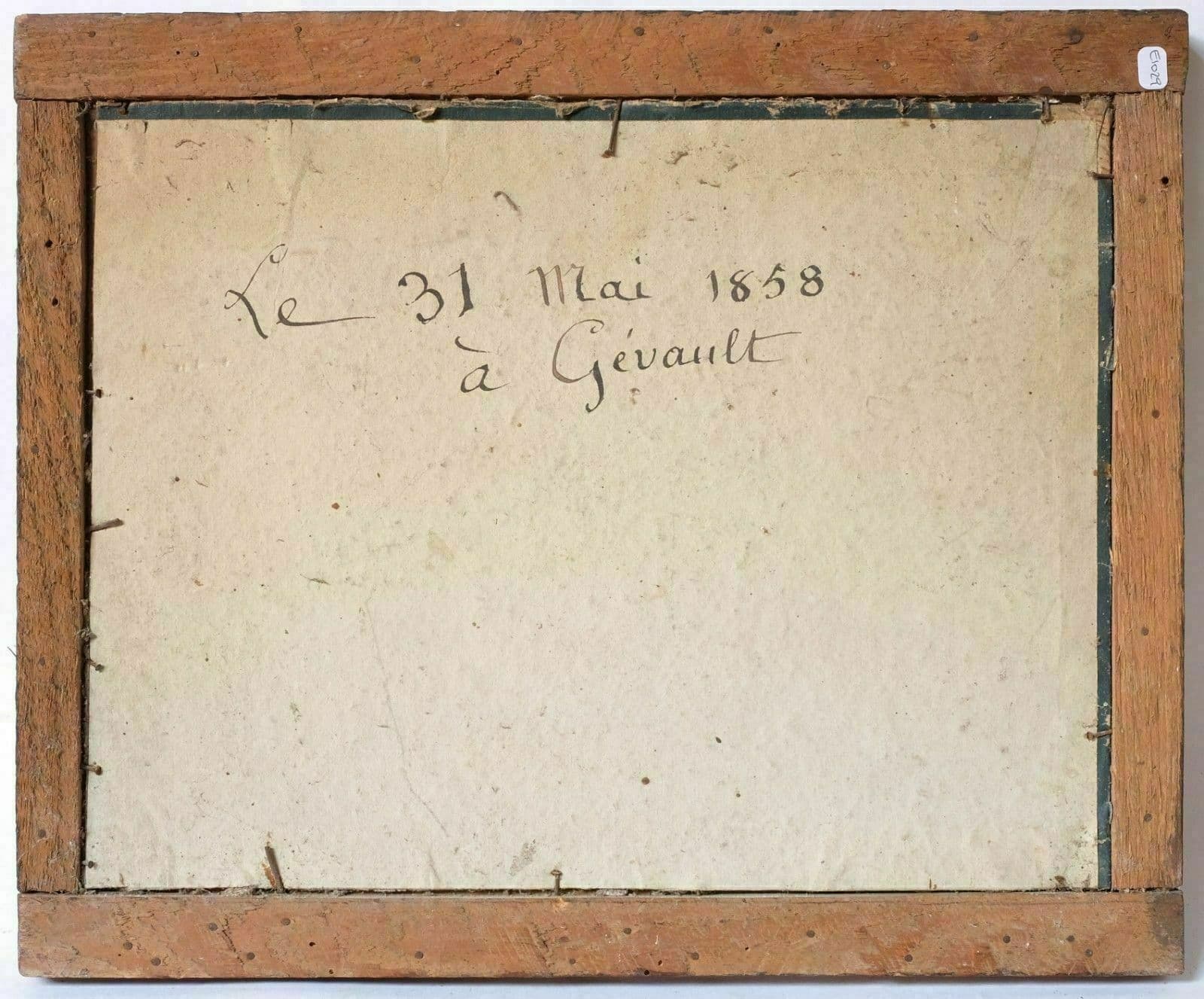 Painting Landscape Figures, Gévault 1858 image 3