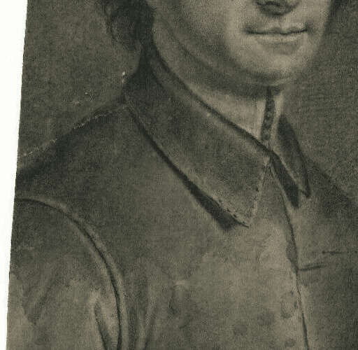 Antique Pencil Original Drawing 19th century Portrait, Man Artwork image 4