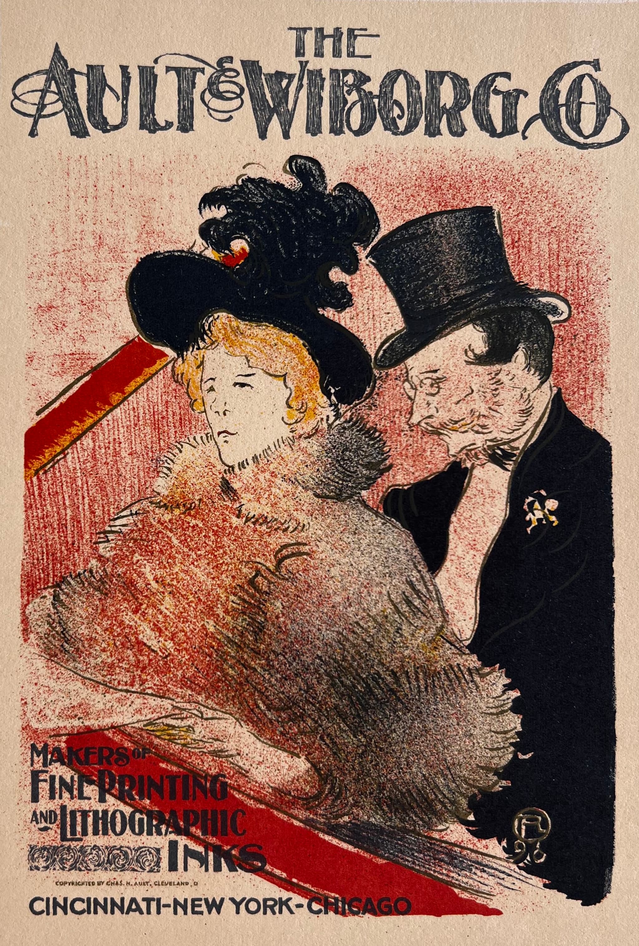Vintage Print Ault and Wiborg image 1