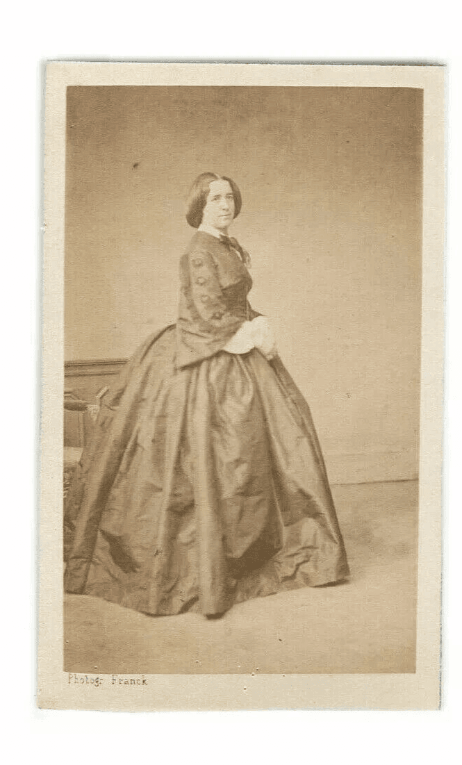 CDV Vintage Photographs FRANCK - Baronne of Anglade c. 1860 image 1