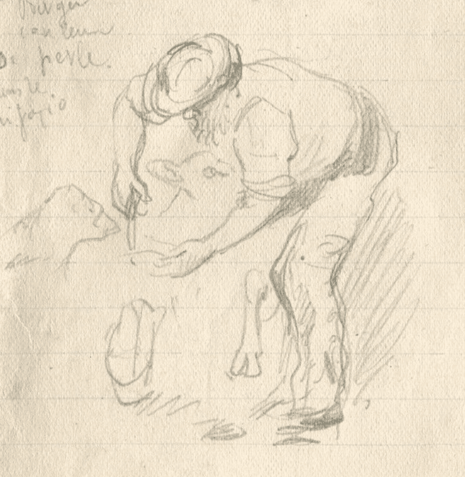 Vintage Pencil Original Drawing Marins Figures, People Sketches image 2