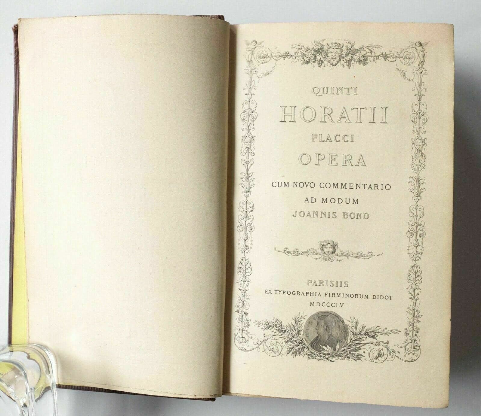 Albumen Print HORACE BOOK QUINTI HORATII FLACCI OPERA - DIDOT 1855 image 2