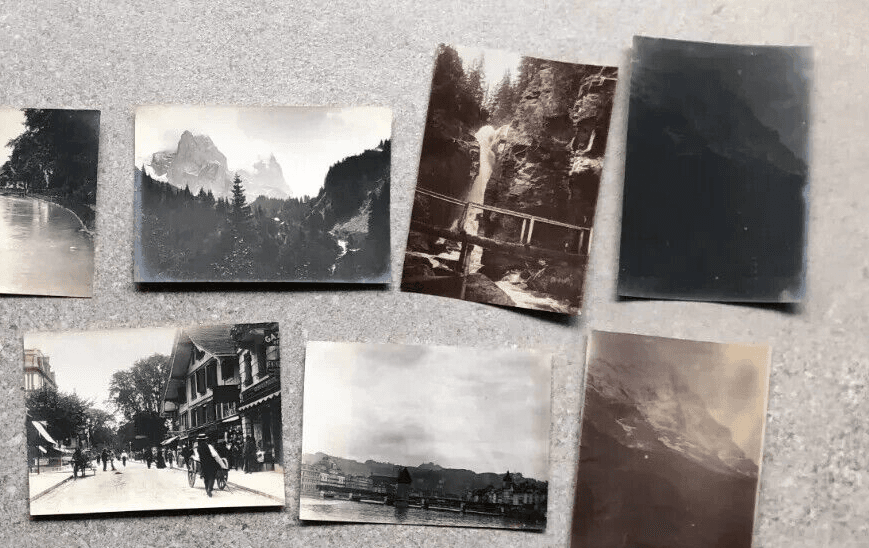 Vintage Photographs Lot x21 Mountain Landscape and People 1902 image 4