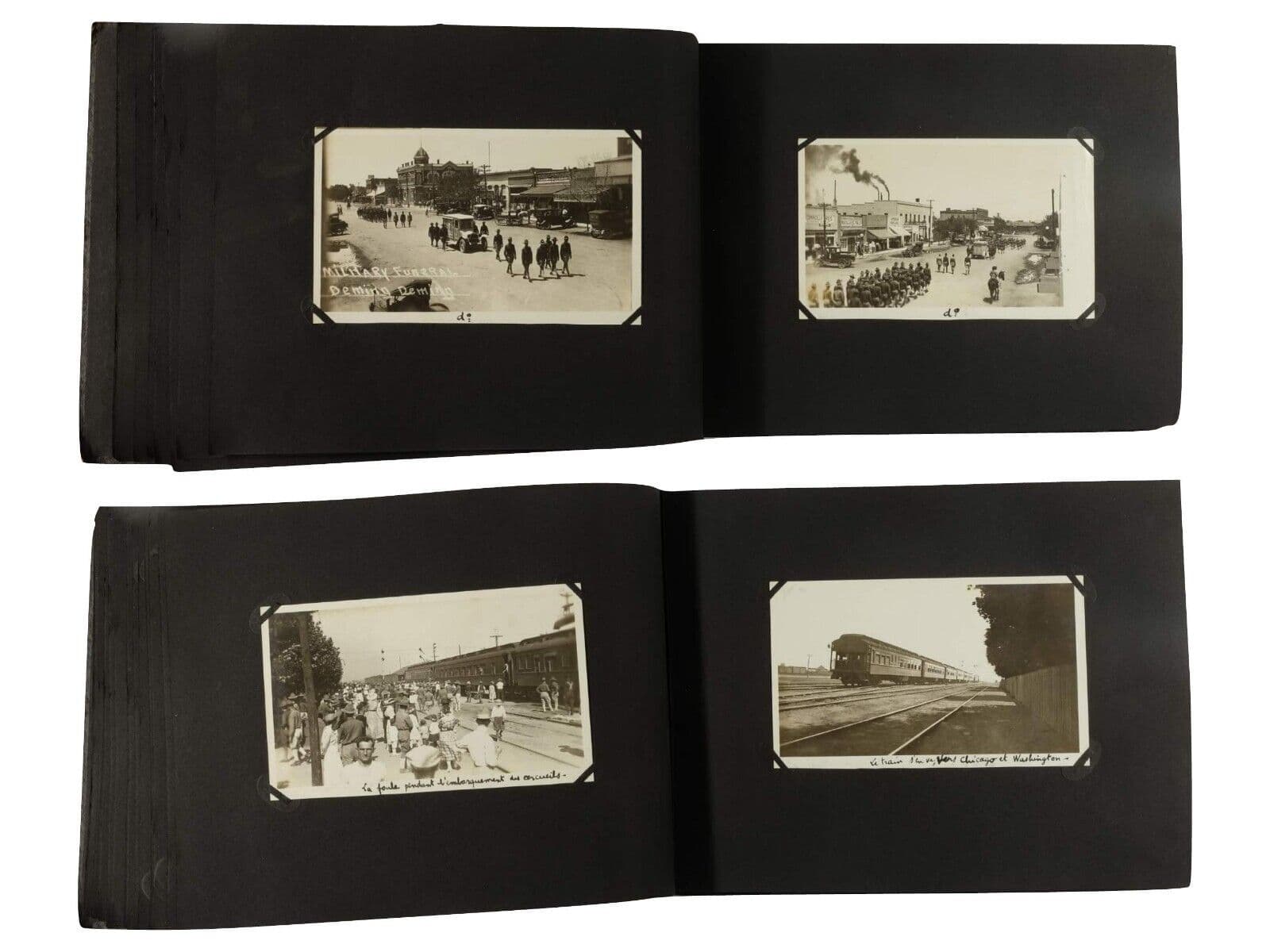 Vintage 1910s-1920s Photo Album – WWI Camp Cody, Historic Events, Railroads image 3