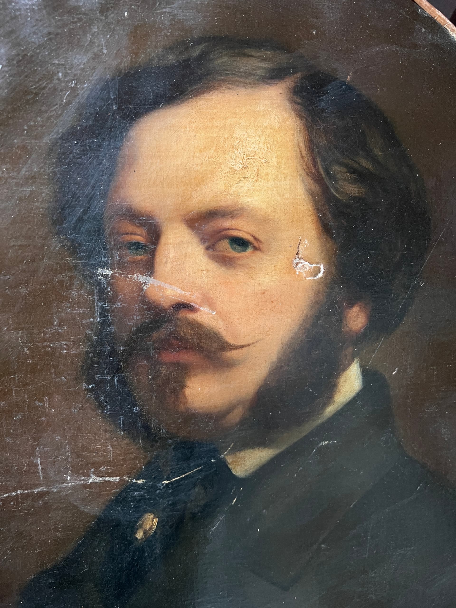 Painting by Charles LANDELLE (1821-1908) Man Portrait