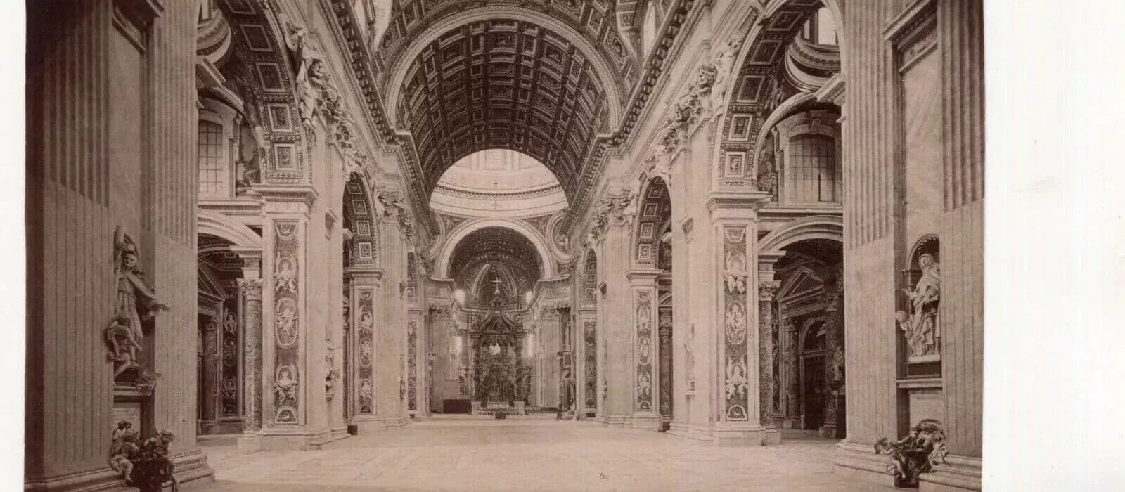 Vintage Photograph Italy, Roma Landscape, St Pierre Vatican 1901 image 4