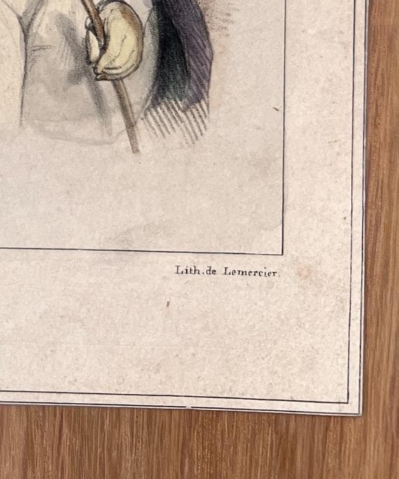 Elegant Antique Lithograph: July Elegance in Fashion image 10