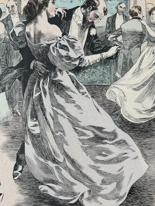 Un Tour de Valse - French Vintage Illustration image 6
