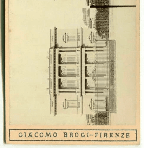 Vintage Stereoview Photograph Giacomo BROGI Florence. Palazzo Havard c. 1870 image 3