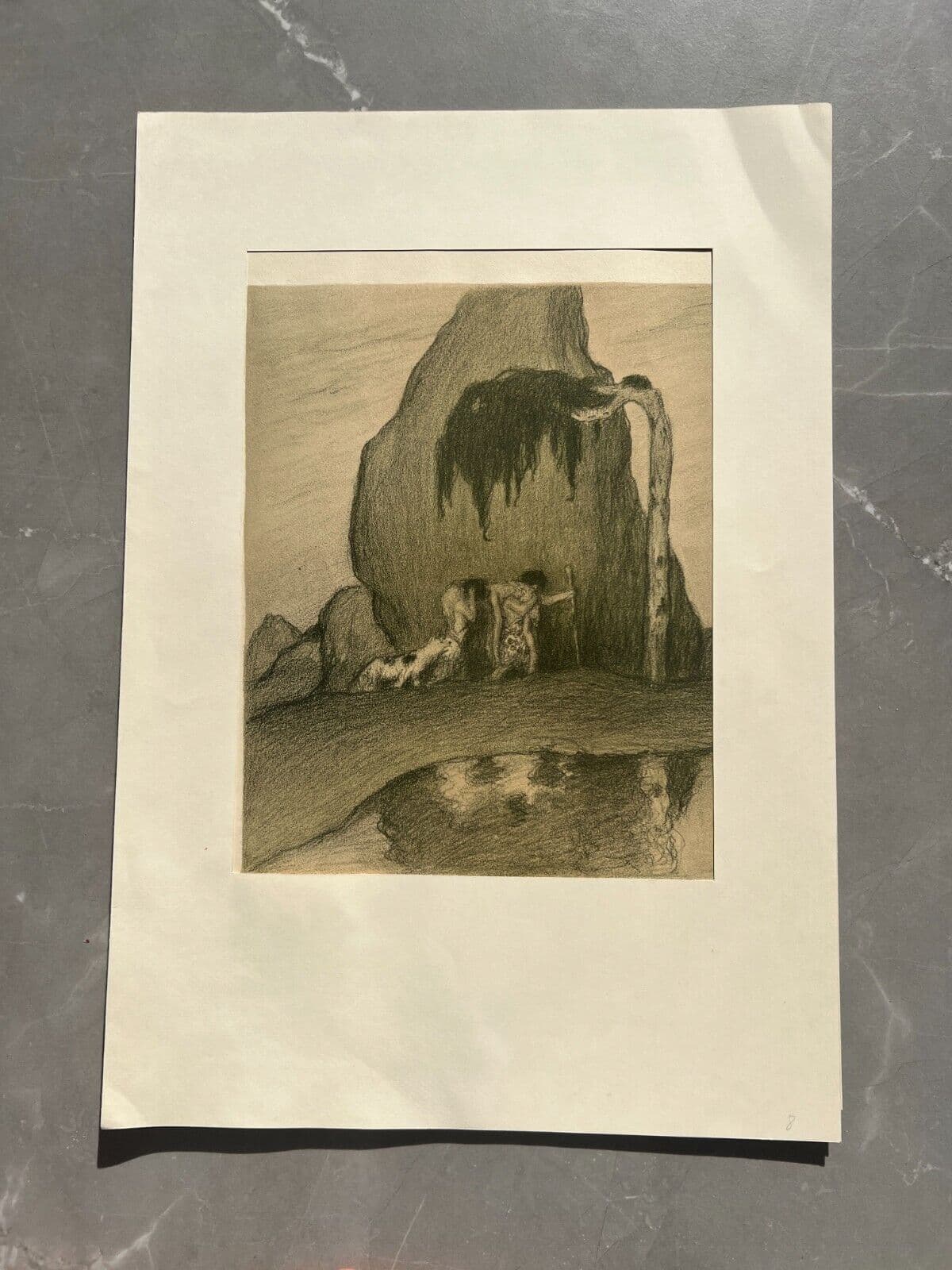 Vintage Lithography Abel Pfeffermann PANN (1883-1963) - Bible, Geneva, Abel image 3