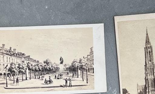 Antique Architectural Photo Cards Set - Historical Buildings, Landscapes, and image 5