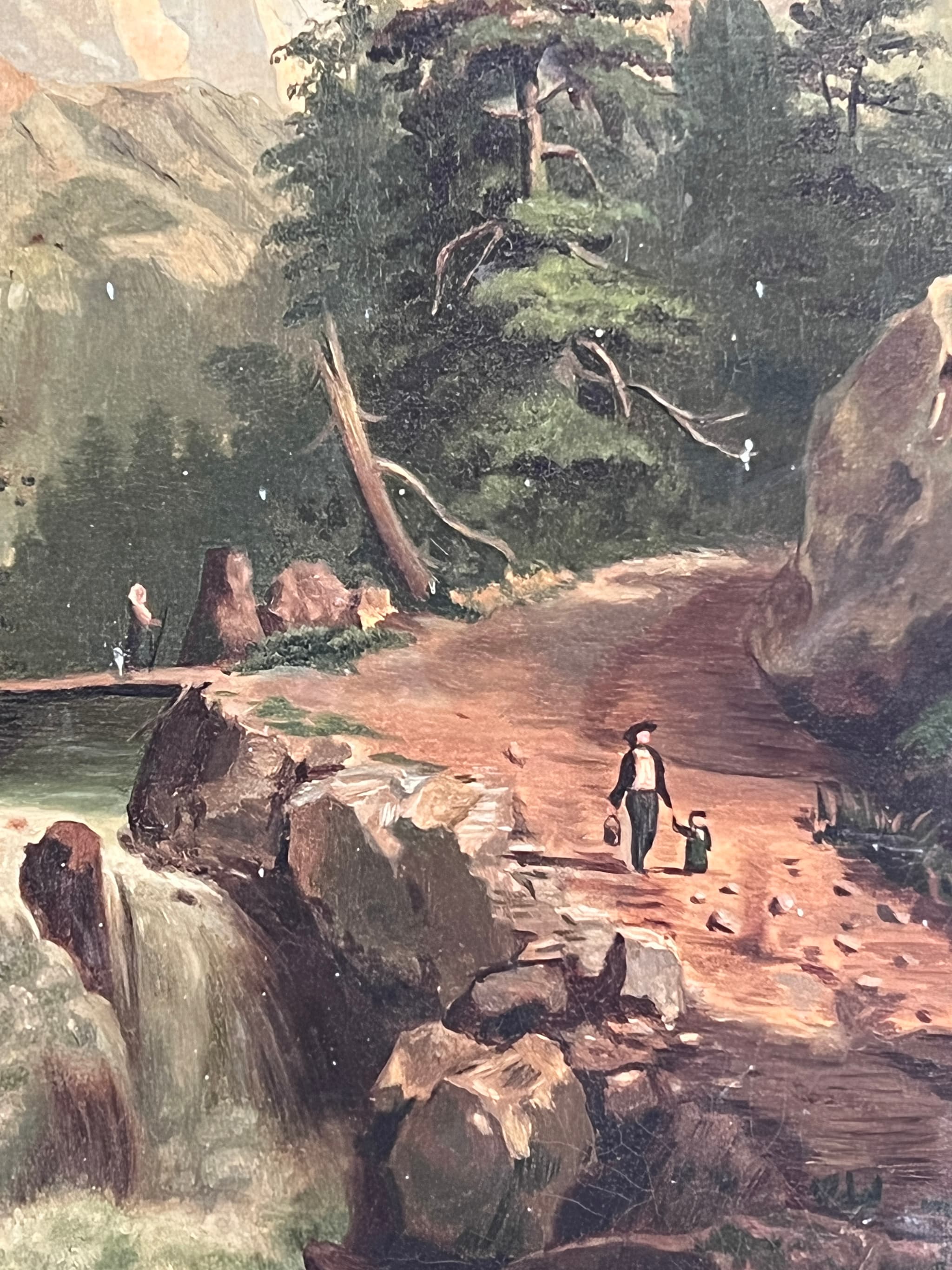 Painting Family in a Mountain Landscape image 1