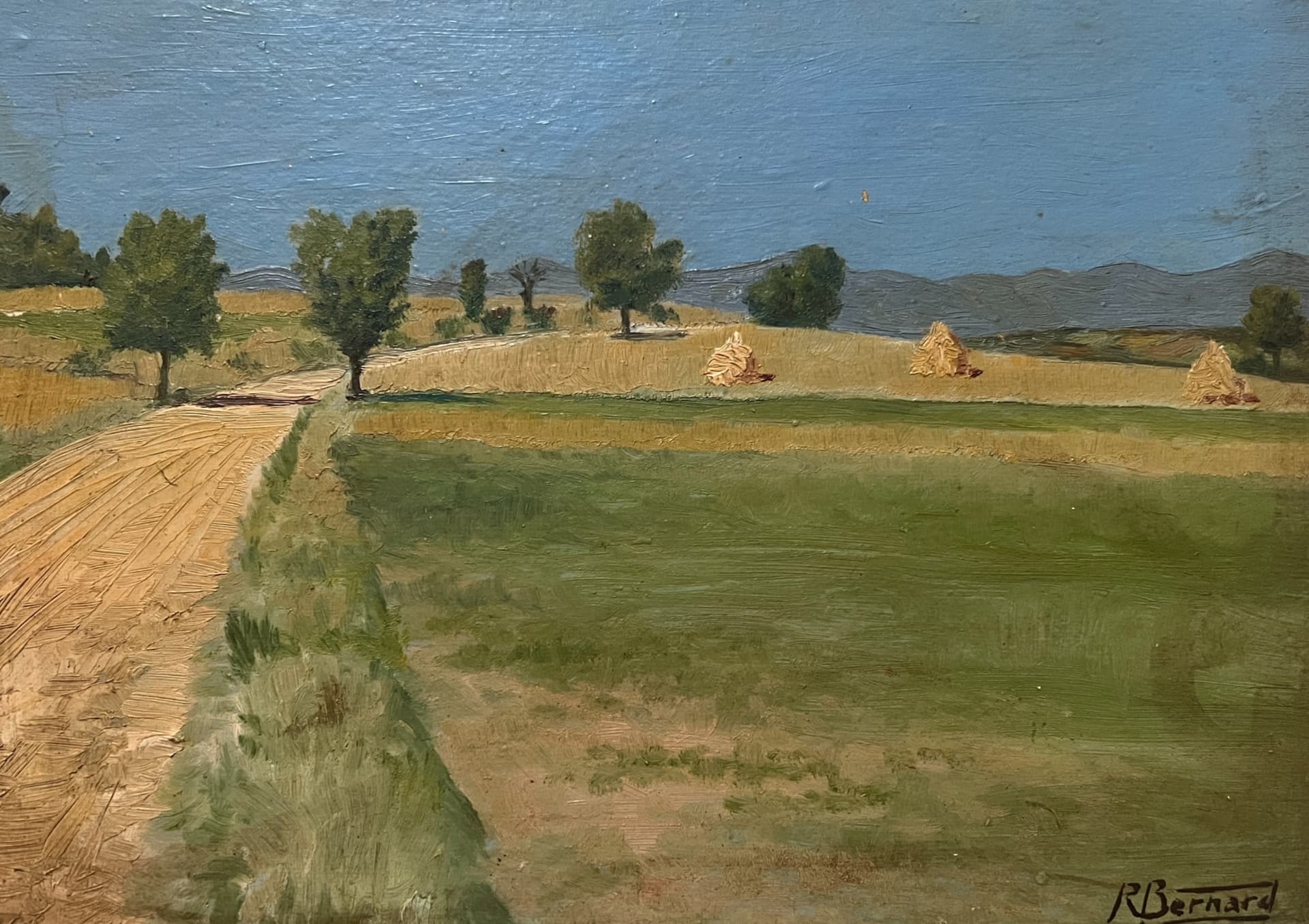Painting Summer Landscape Fields