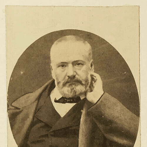 CDV Photographs Vintage PIERRE PETIT - Portrait of Victor Hugo c1865 image 2