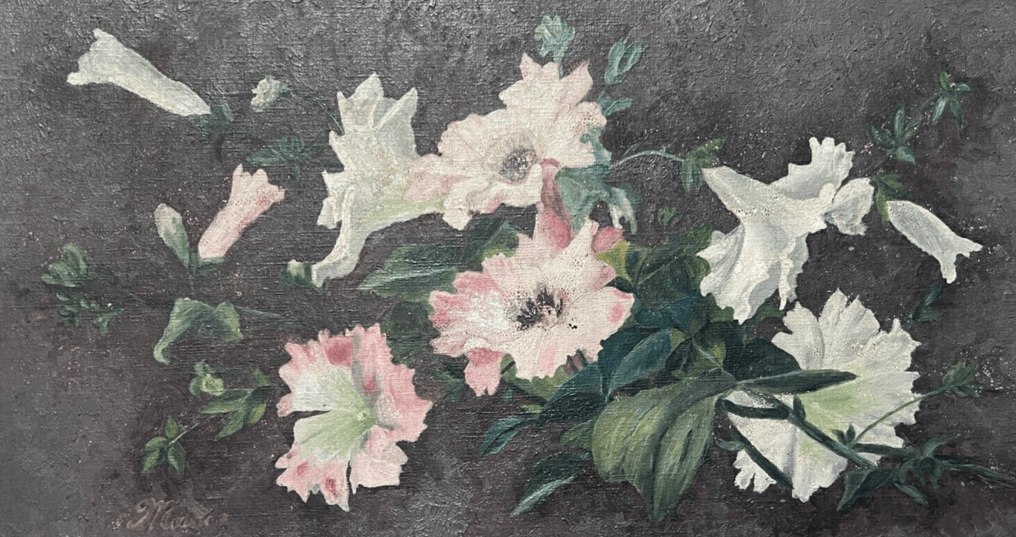 Du Danemark MARIE (1865-1909) Painting Still Life Flowers image 1