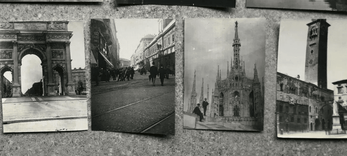 Vintage Photographs Lot x16 Verone Italy Lido, Bellagio, Milan, Campo Santo 1901 image 6