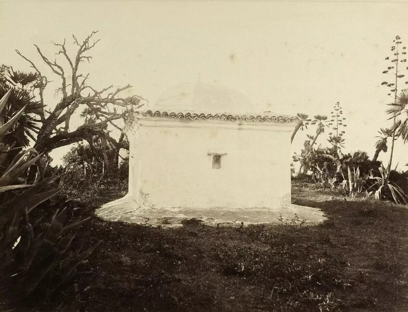 Antique Photograph Tomb, Albumen, Vintage, Orientalism Algeria c. 1870 image 6