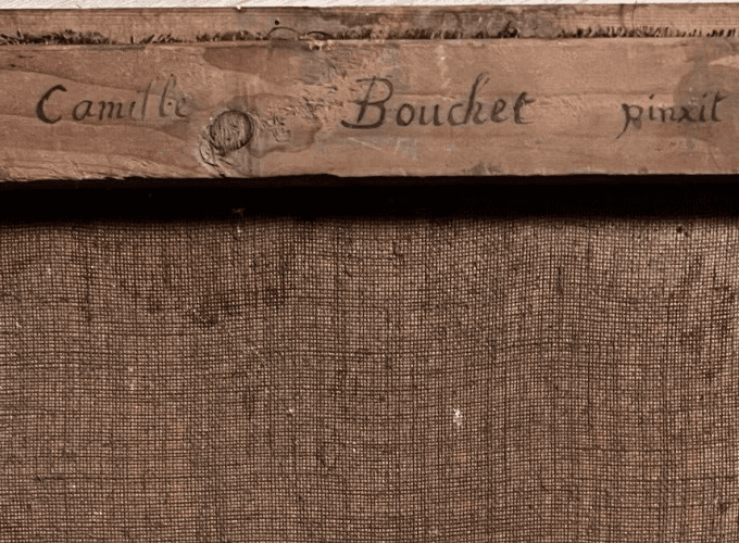 Antique Painting Orginal 19th Still Life Camille BOUCHET (1799-1890) Fruits image 7