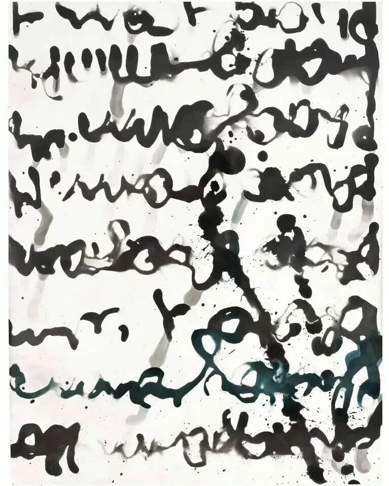 Vintage Photography MARGIT-MARINA MARNUL (1951) Ink Abstration circa 1980 image 2