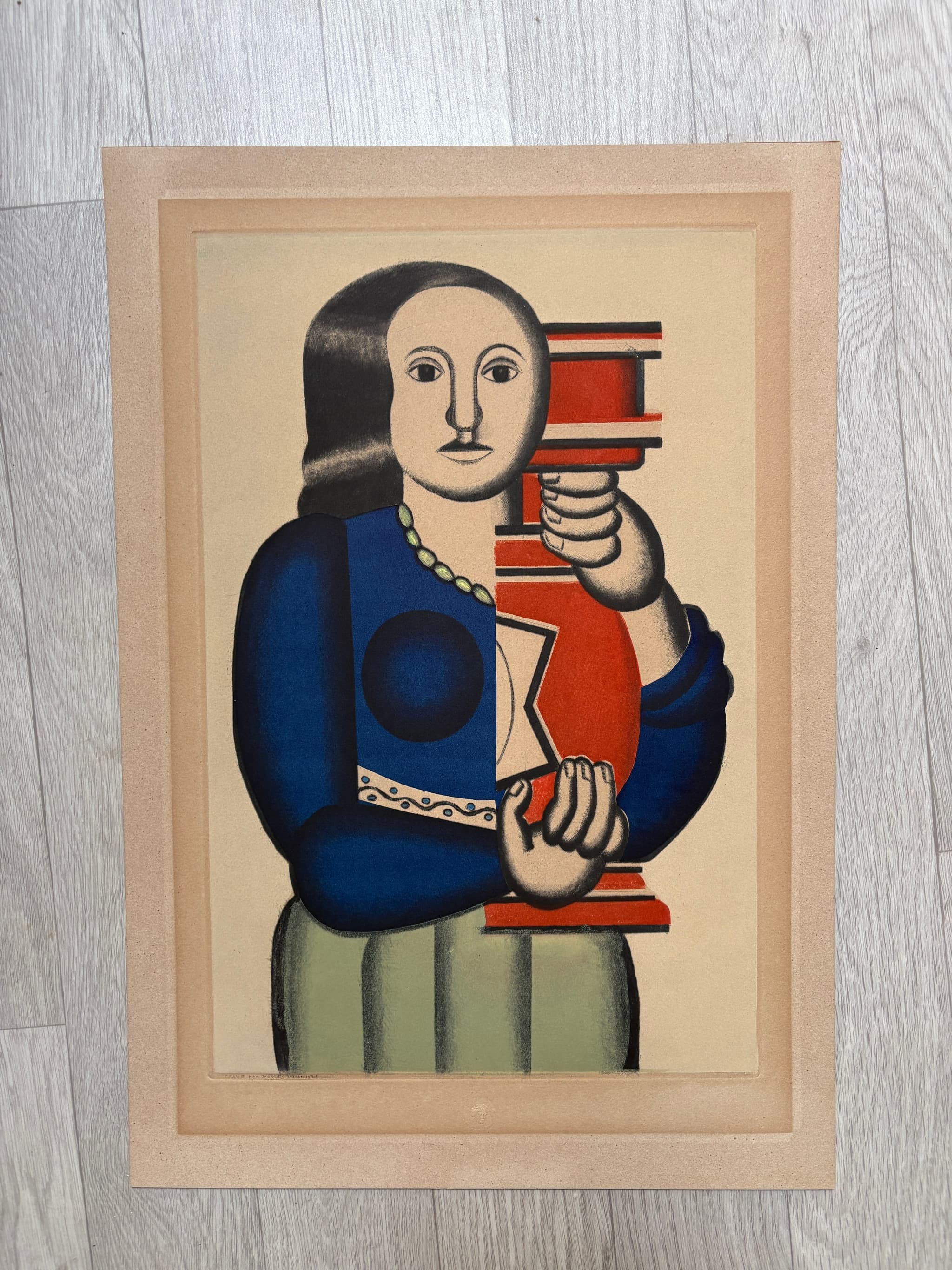 Jacques VILLON (1875-1963) Woman with a Jug, after Fernand LEGER (1928) image 3