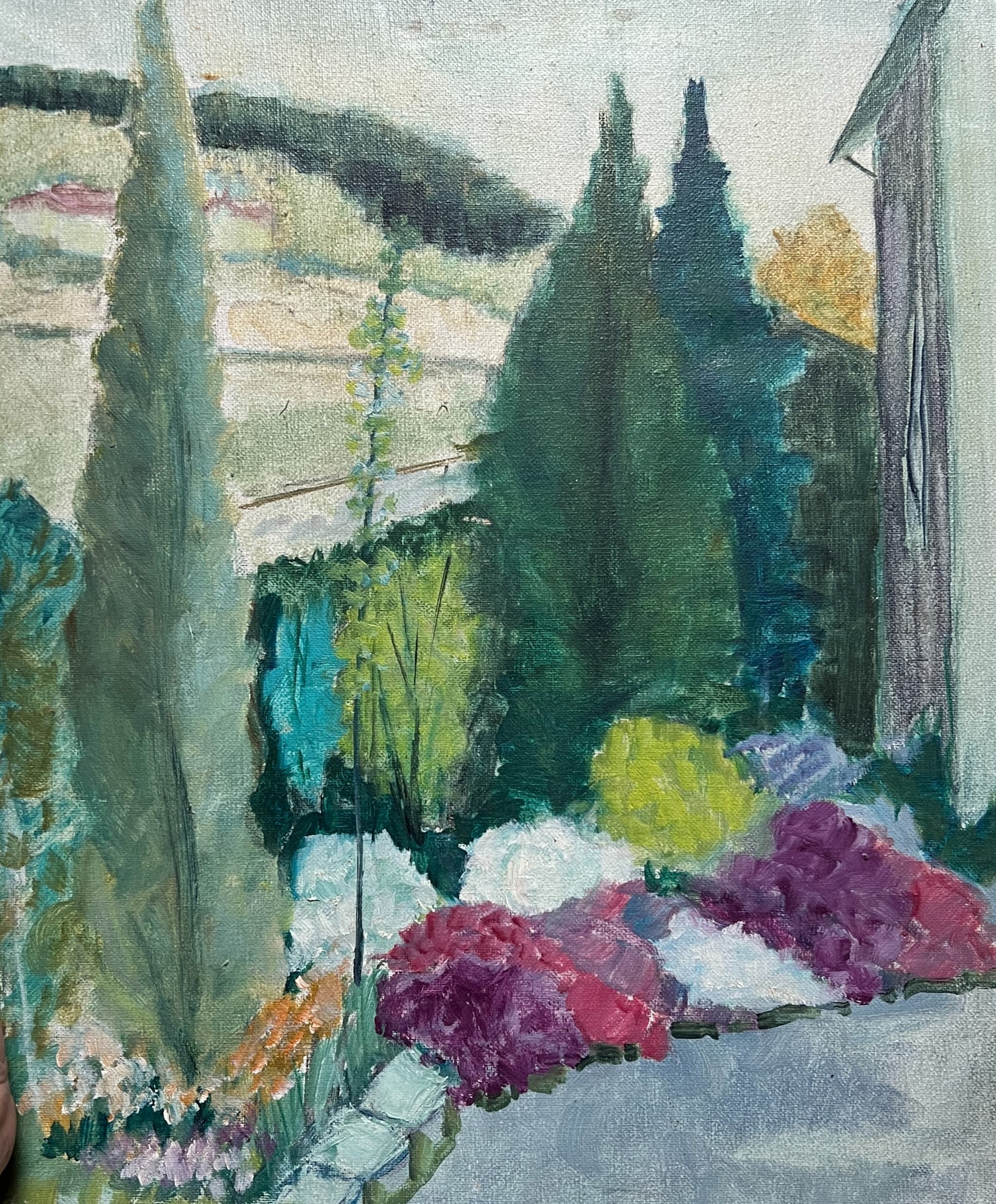 Painting Garden Landscape Flowers image 1