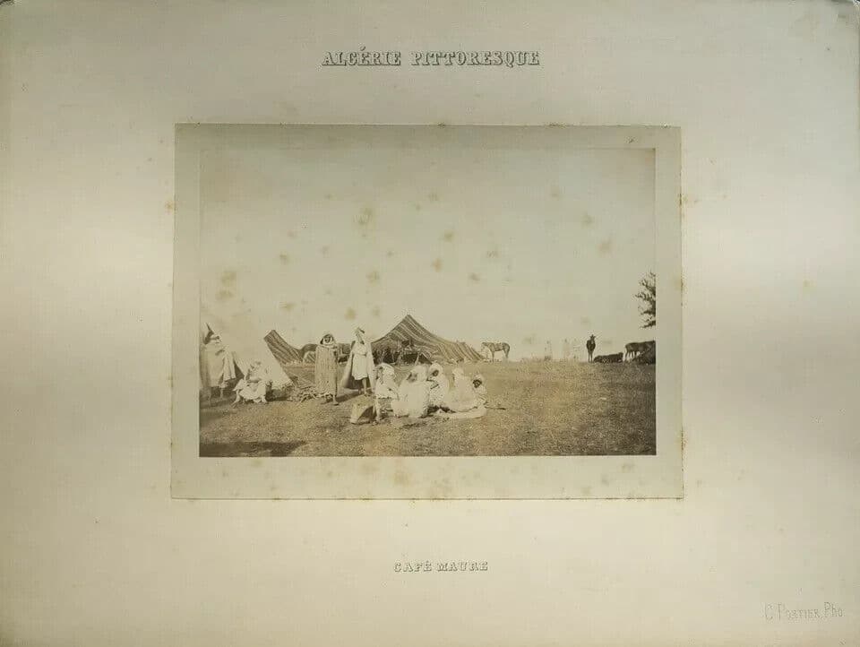 Vintage Photographs Claude Joseph Portier - Café Maure, Albumen, Algeria c. 1870 image 4