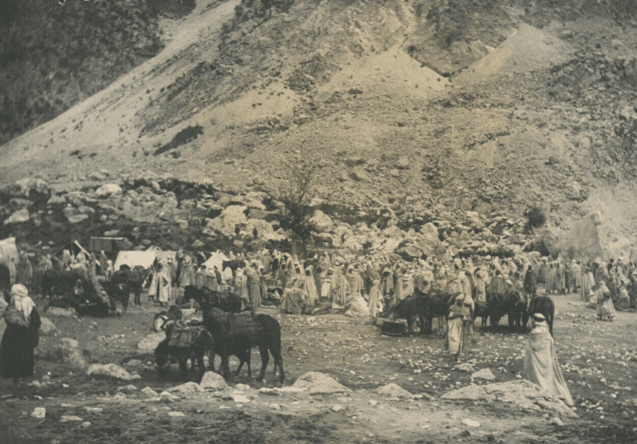 Vintage Photographs Orientalism Algeria, People, Mountain