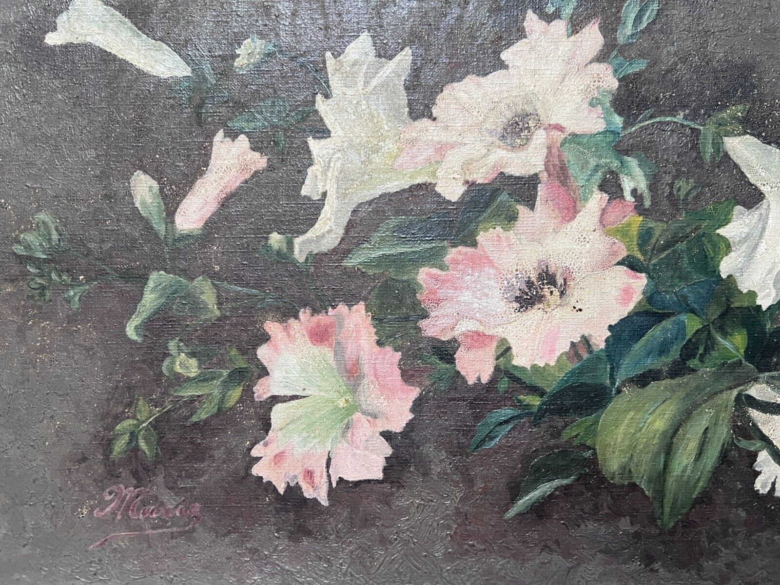 Du Danemark MARIE (1865-1909) Painting Still Life Flowers image 2