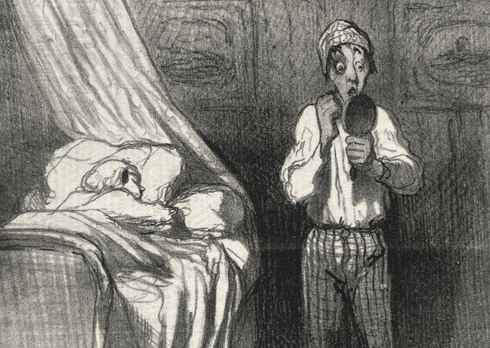 Antique Print 19th century Daumier, Tout ce qu'on voudra, coup d'air image 5
