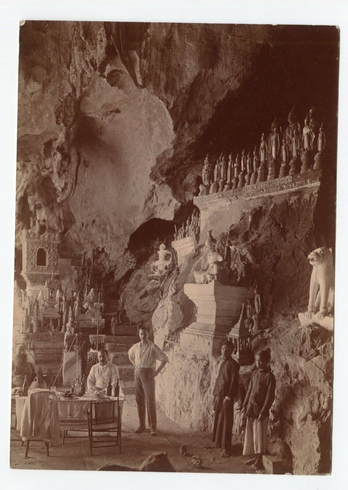 Vintage Photographs Alfred Raquez Indochina Seriziez Pak-Hou Cave x5 image 2