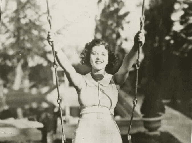 Vintage Photographs Woman on a Swing 1920' image 4