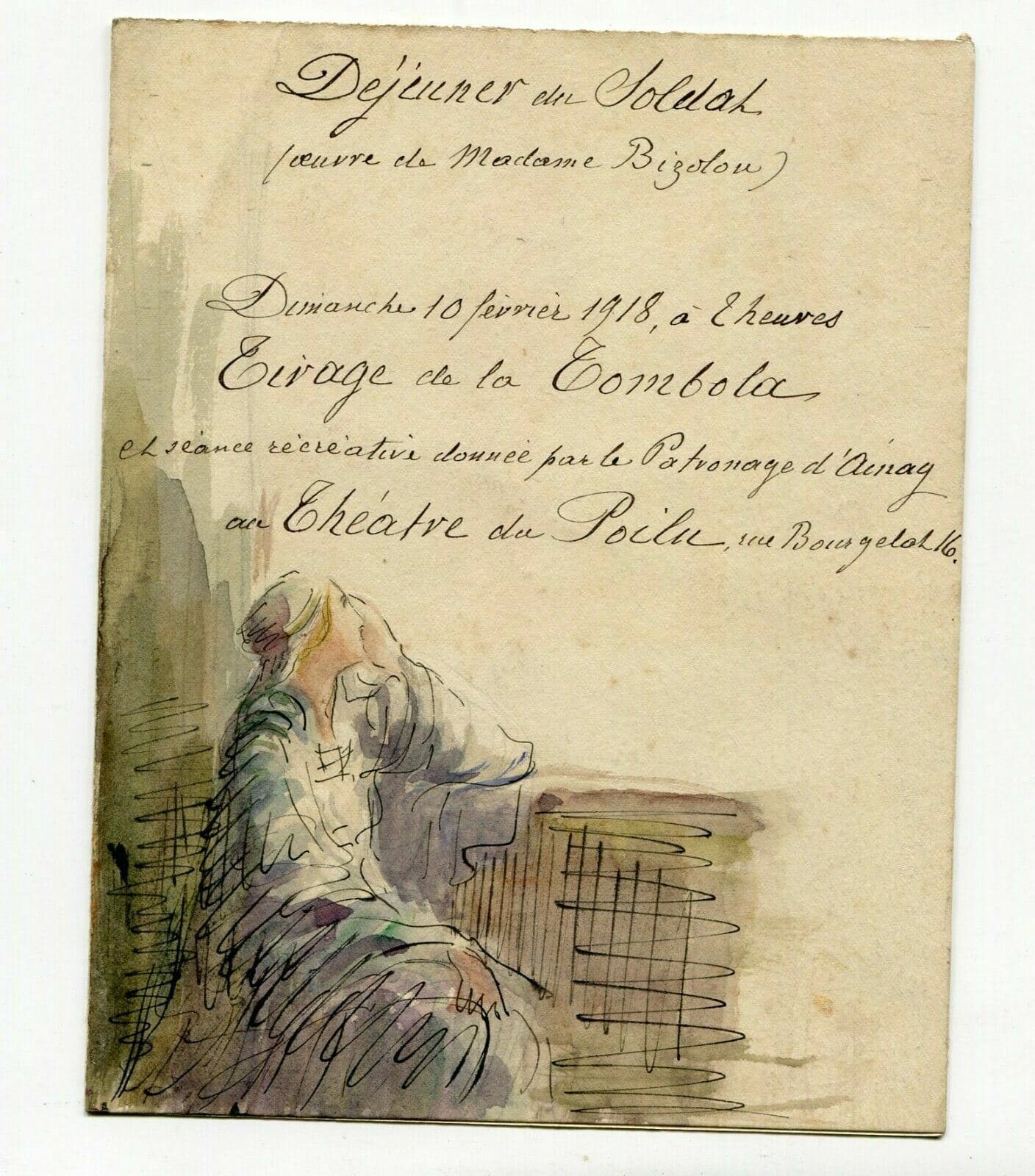Drawing Menu with a Woman Figure image 2