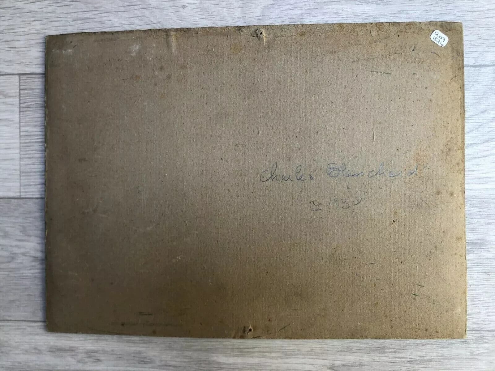 Antique Oil Original Painting Landscape Farm, Chicken Coop, Hay image 6
