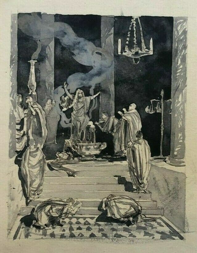 Drawing Mythology Scene de Genre, Figures image 1