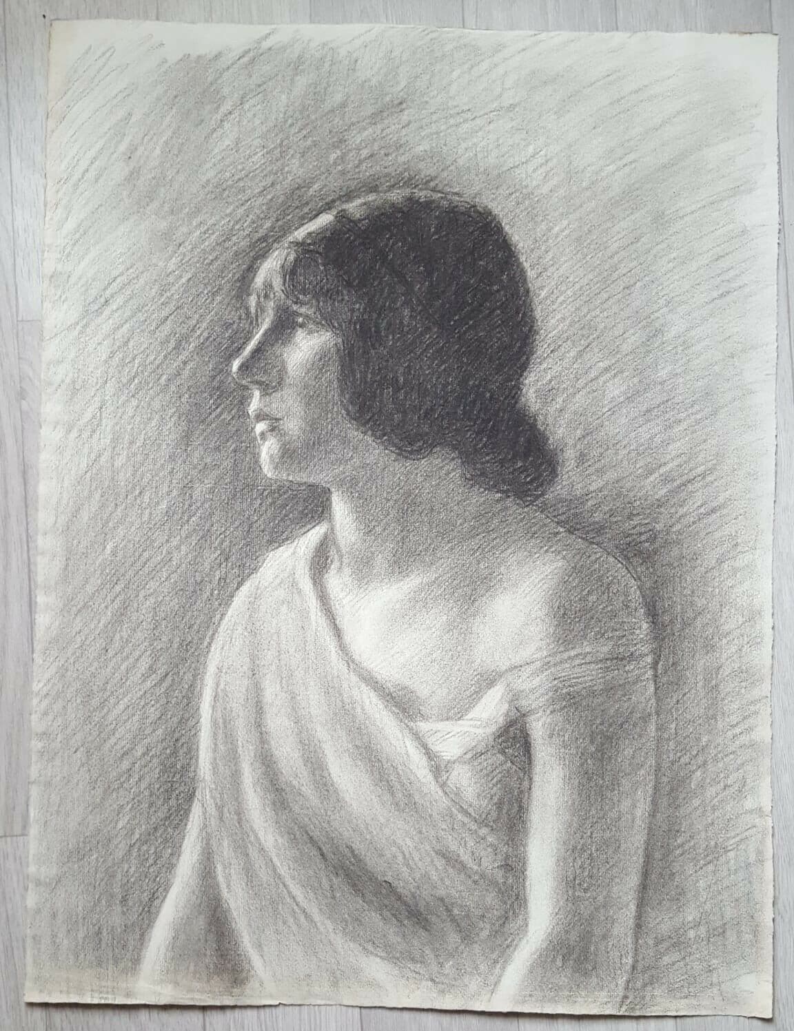 Drawing Profil Woman Portrait image 2