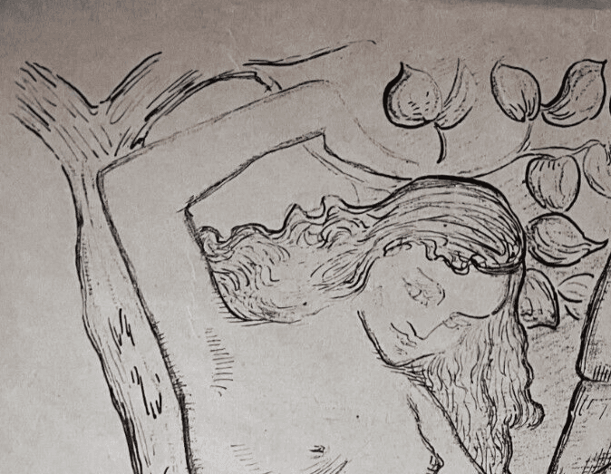 Antique Vintage Etching Aristide MAILLOL (1861-1944) Adam and Eve image 2